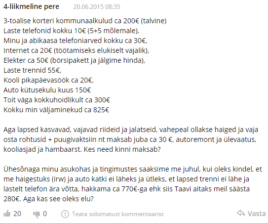 säästa maksimaalselt