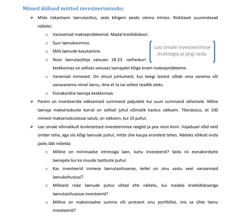 näpunäiteid ühisrahastuses investeerimiseks