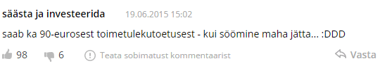 säästmine on mõttetu